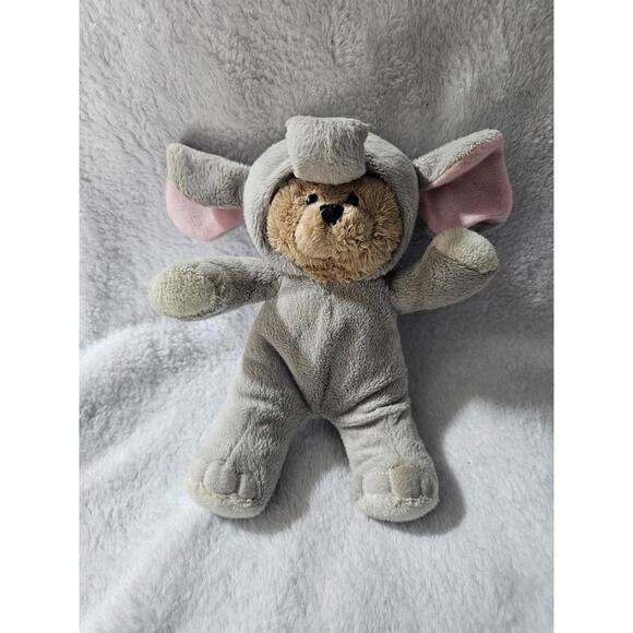 Ganz Other - Ganz Wee Bears Village Elephant Costume Plush Teddy Bear Toy Gray Ears & Tail 7"